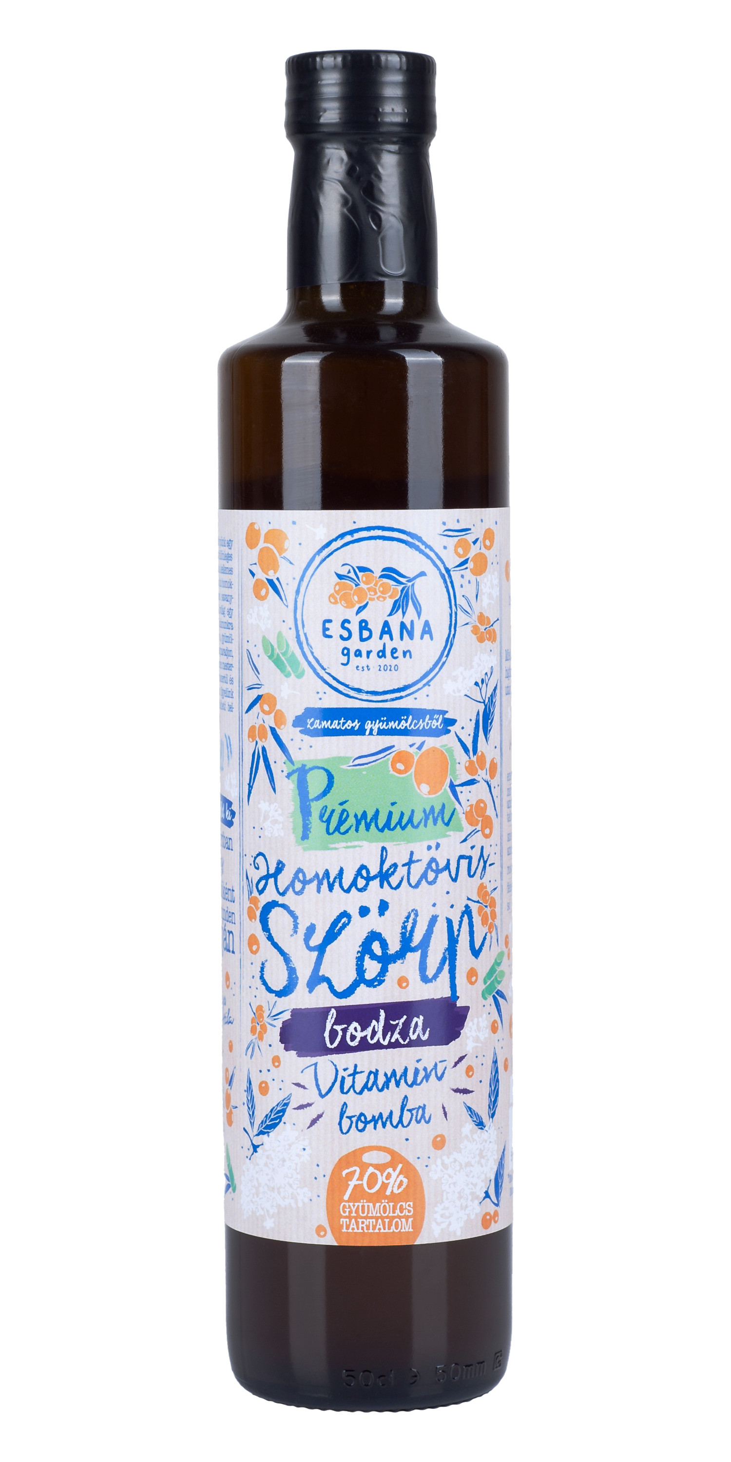 Prémium homoktövisszörp bodza 500 ml